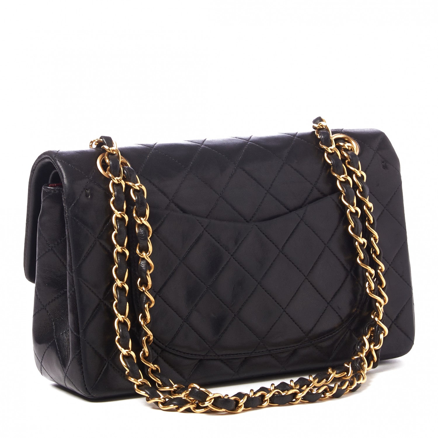 Chanel Lambskin Quilted Small Double Flap Black 2 of 9