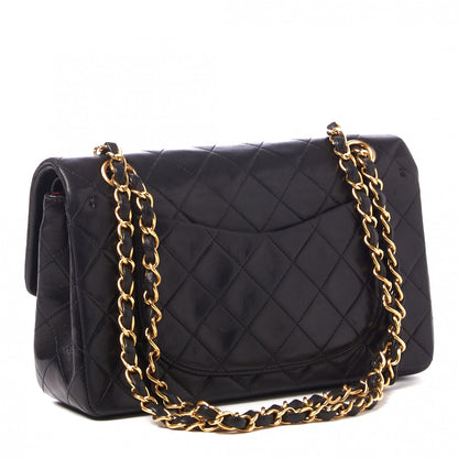 Chanel Lambskin Quilted Small Double Flap Black 2 of 9