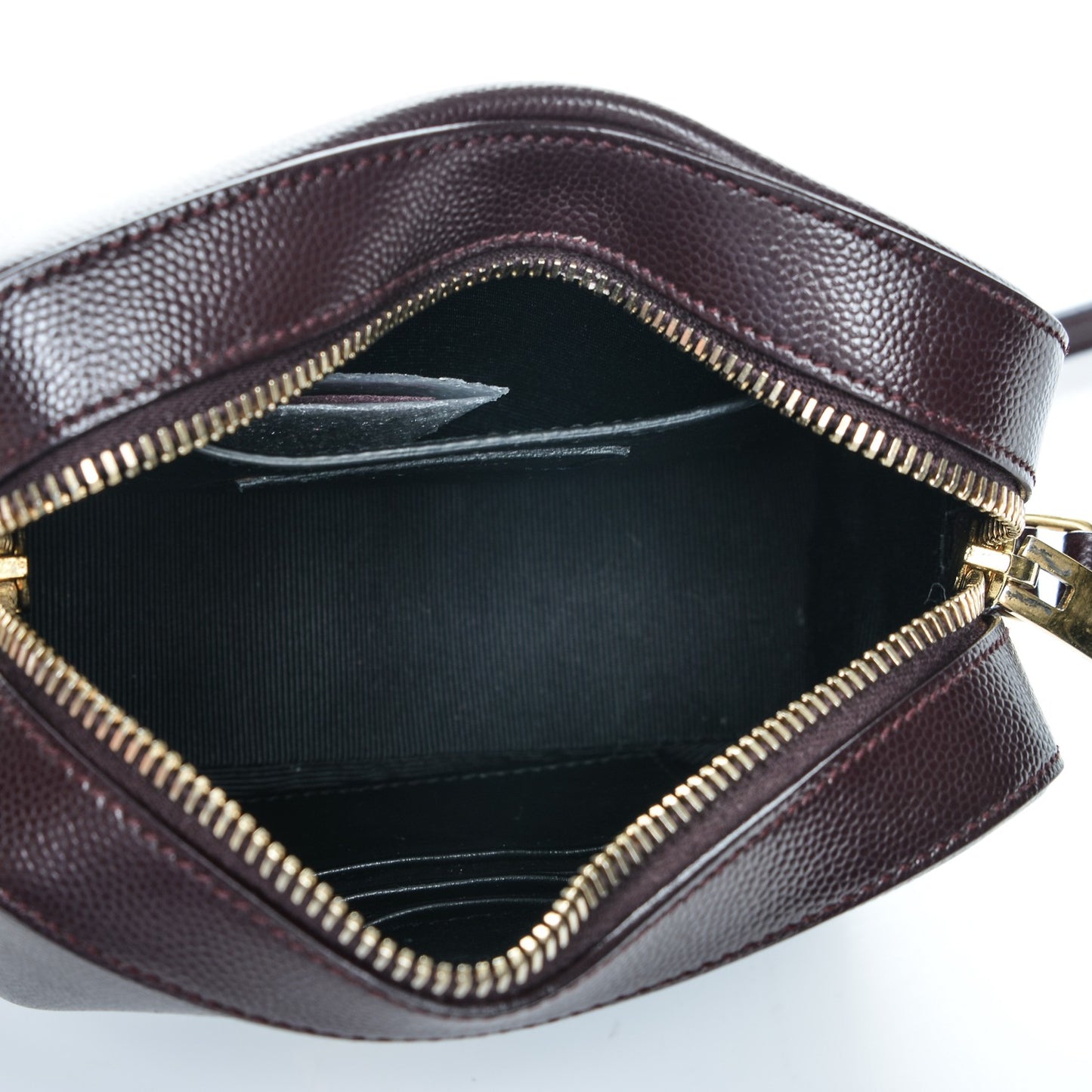 Grain De Poudre Small Classic Monogram Camera Bag Burgundy