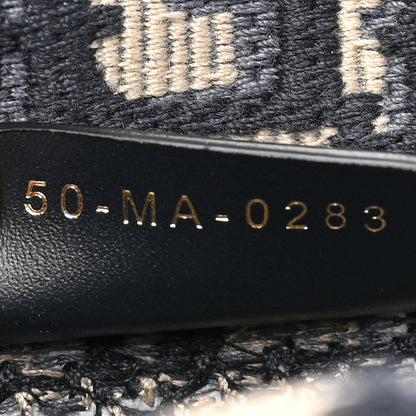 Christian Dior Oblique Mini Book Tote With Strap Blue Multicolor 7 of 10