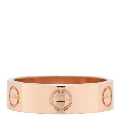 Cartier 18K Pink Gold 5.5mm LOVE Ring 55 7.25 1 of 4