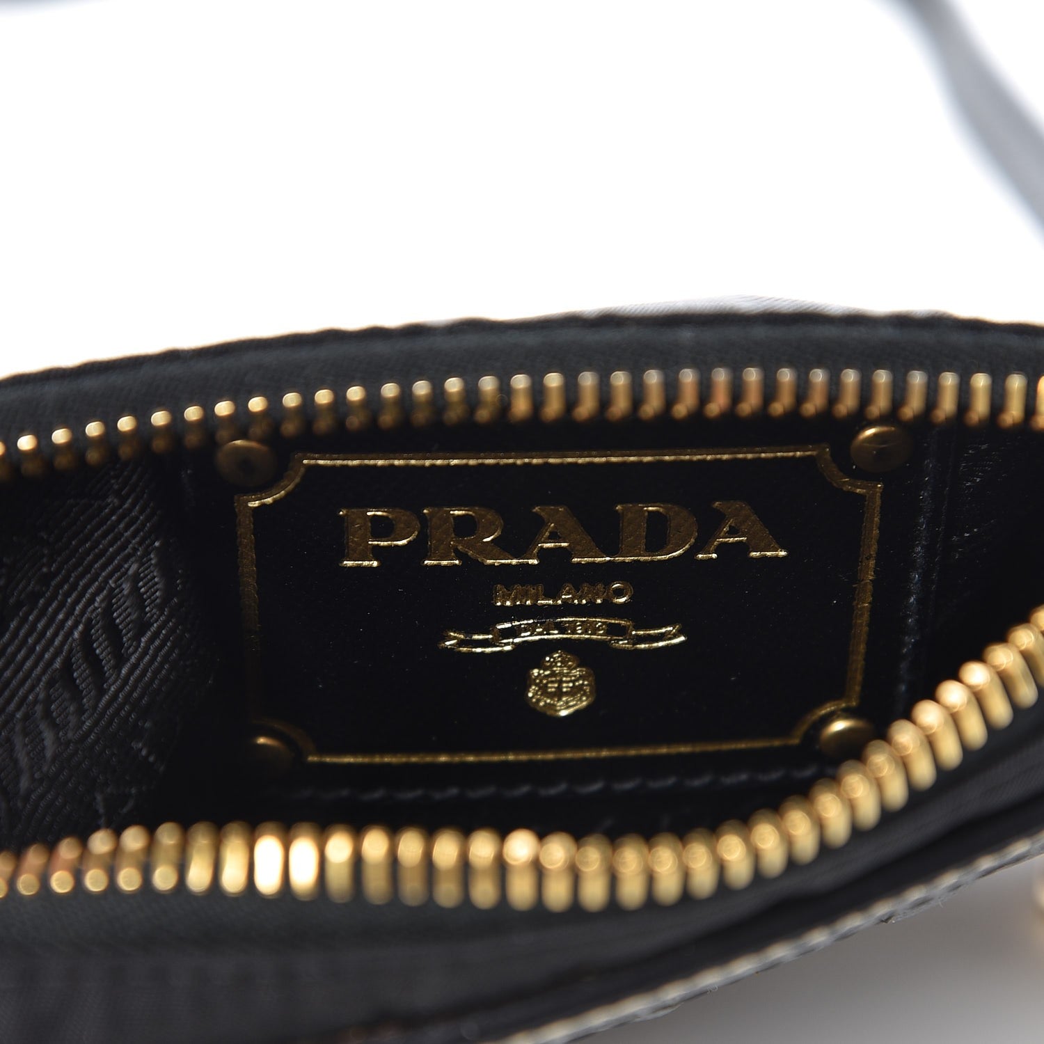 Prada Tessuto Nylon Logo Small Crossbody Bag Black 6 of 7