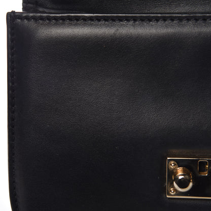 Valentino Garavani Vitello Small Glam Lock Rockstud Flap Black 9 of 12