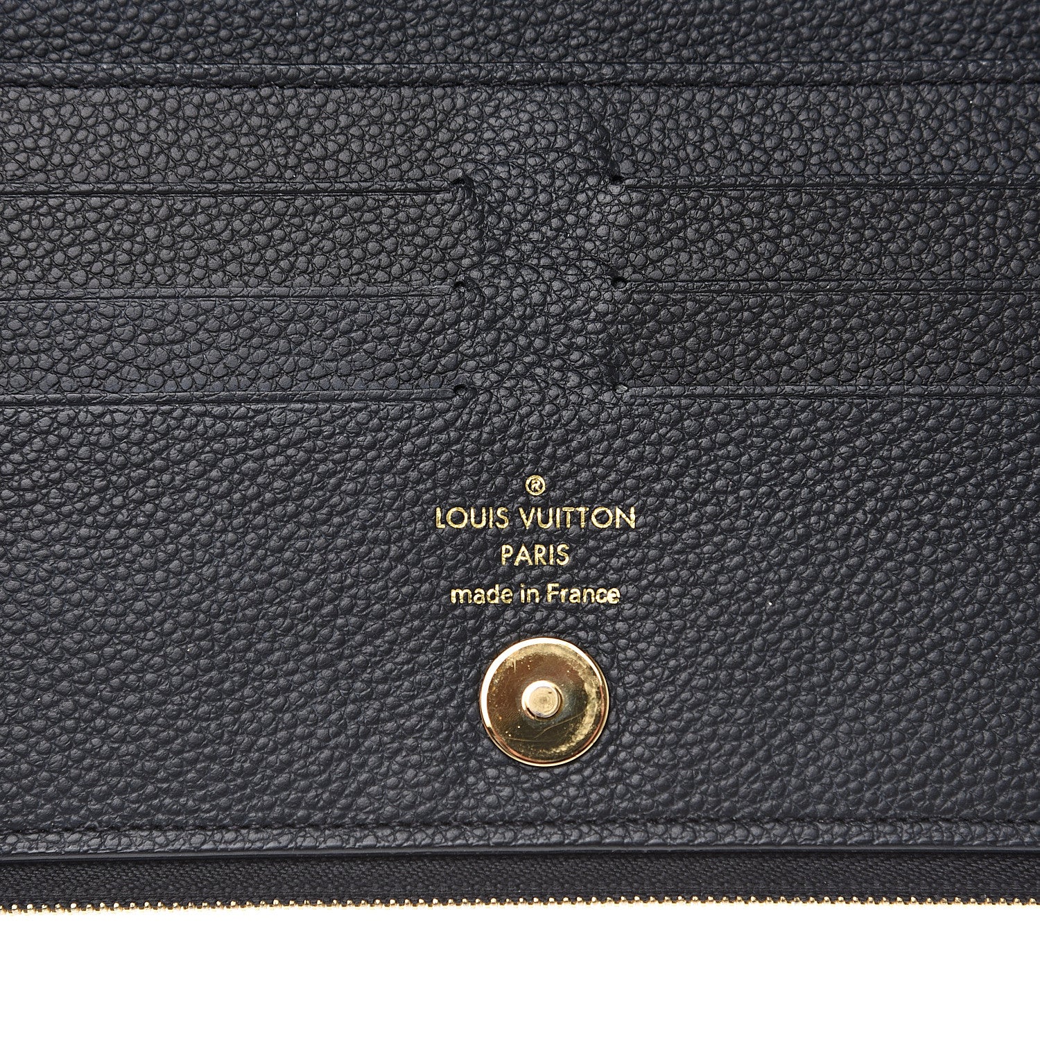 Louis Vuitton Empreinte Adele Wallet Black 5 of 6