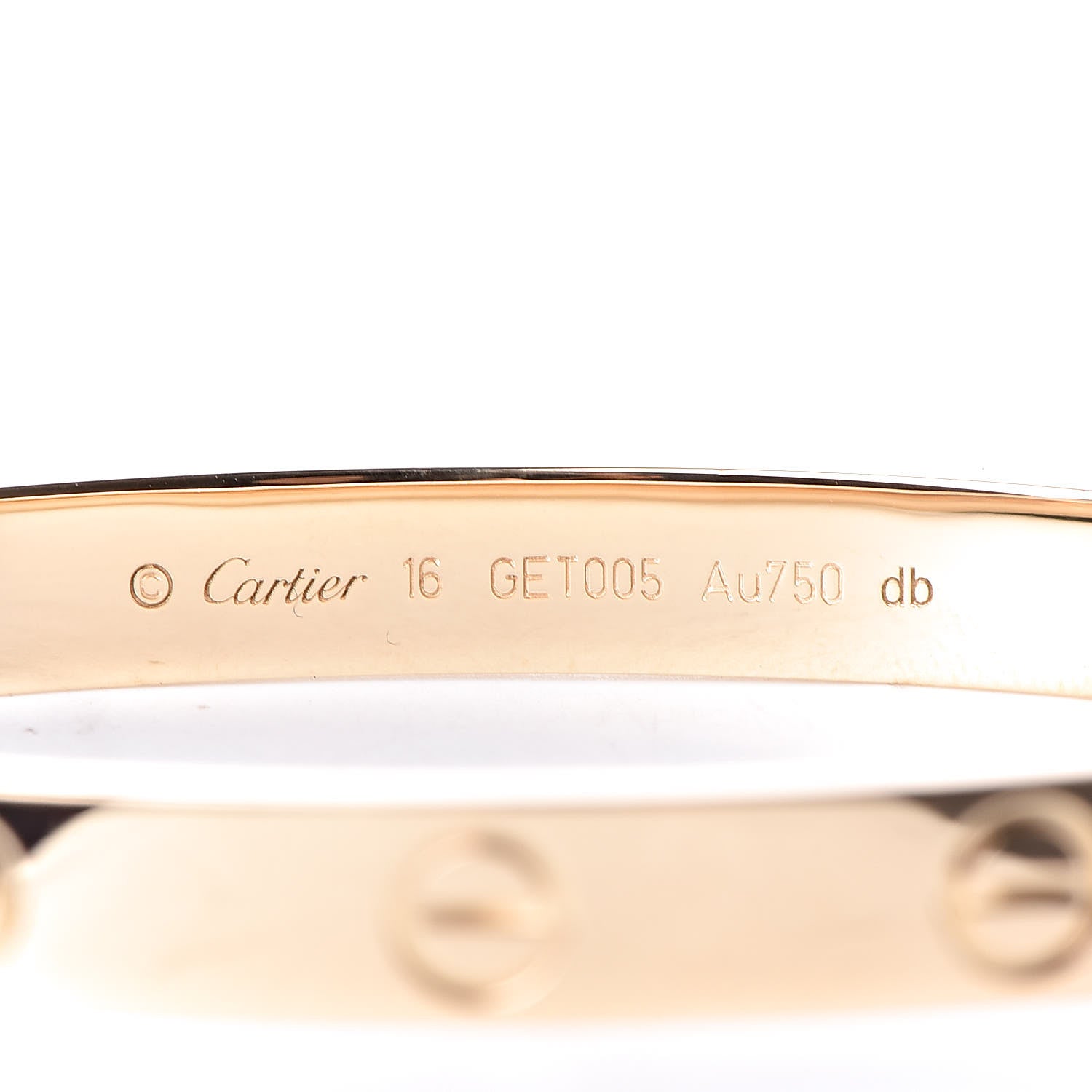 Cartier 18K Yellow Gold LOVE Bracelet 16 4 of 7