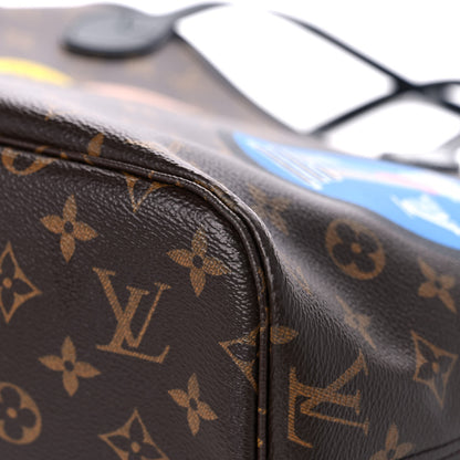 Louis Vuitton Monogram World Tour Neverfull MM 9 of 15