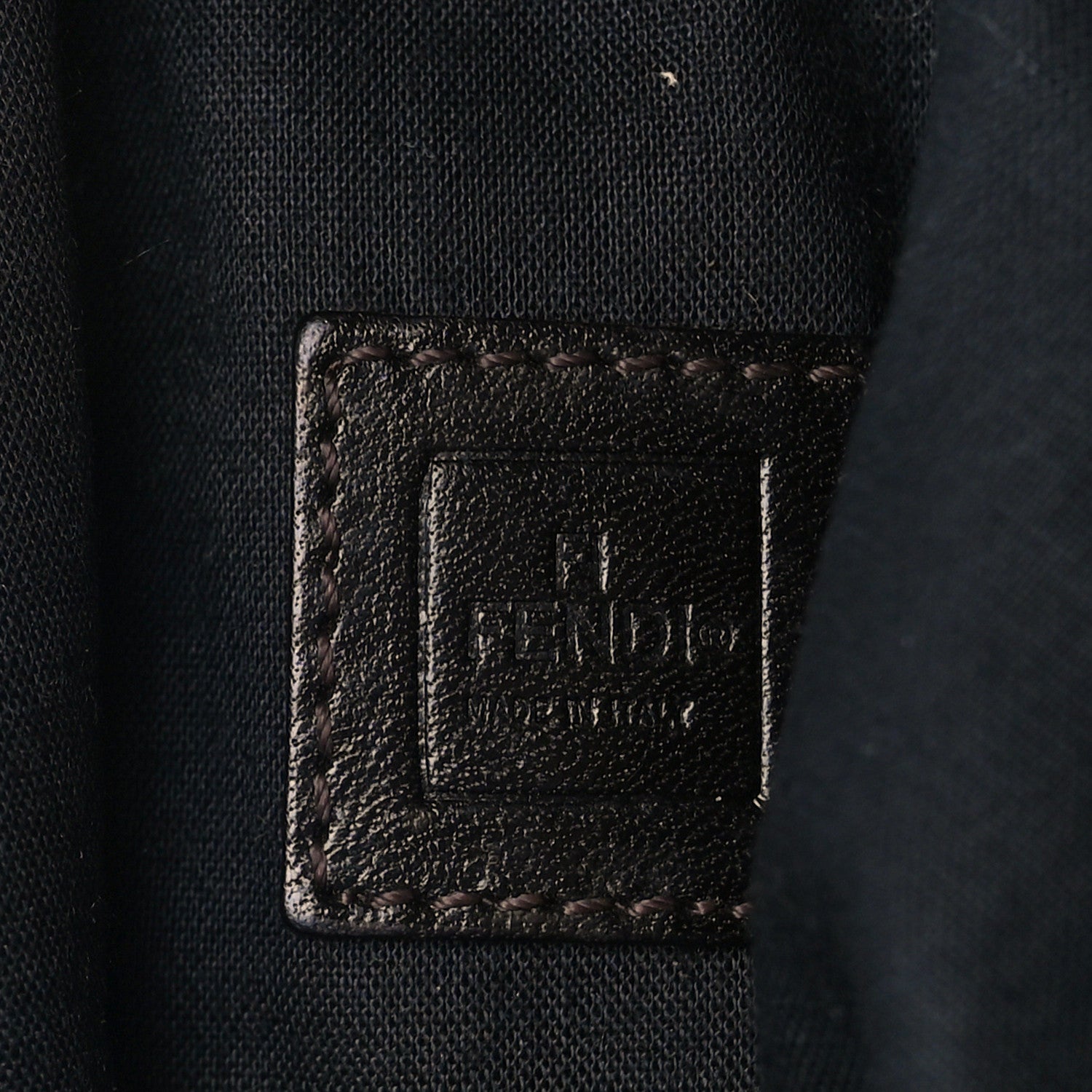 Fendi Zucchino Pochette Dark Brown 5 of 9