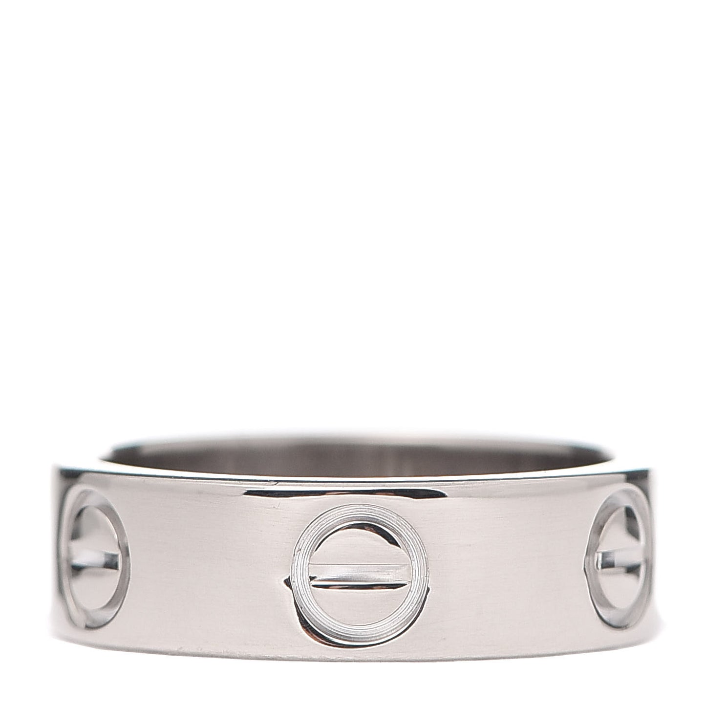 18K White Gold 5.5mm LOVE Ring 48 4.5