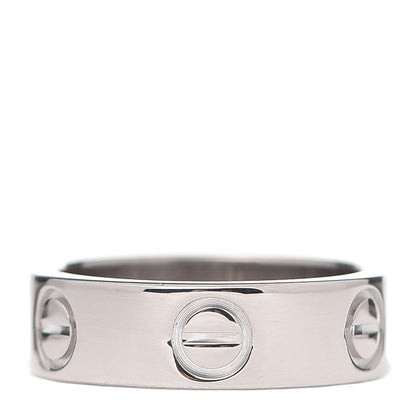 Cartier 18K White Gold 5.5mm LOVE Ring 48 4.5 3 of 4