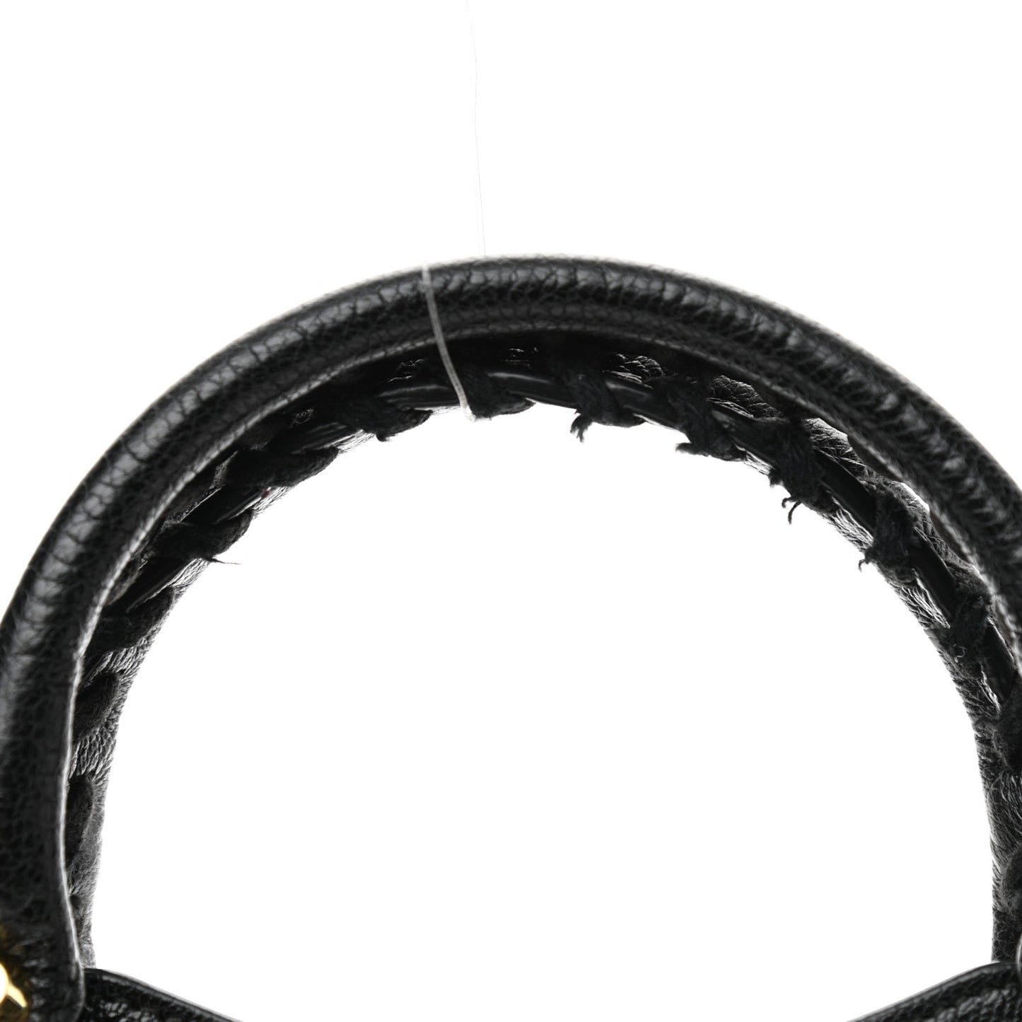 Chevre Gold Metallic Edge Hardware Mini City Black