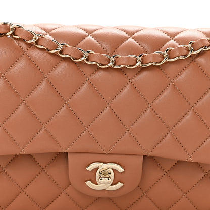 Chanel Lambskin Quilted Medium Double Flap Brown 8 of 11