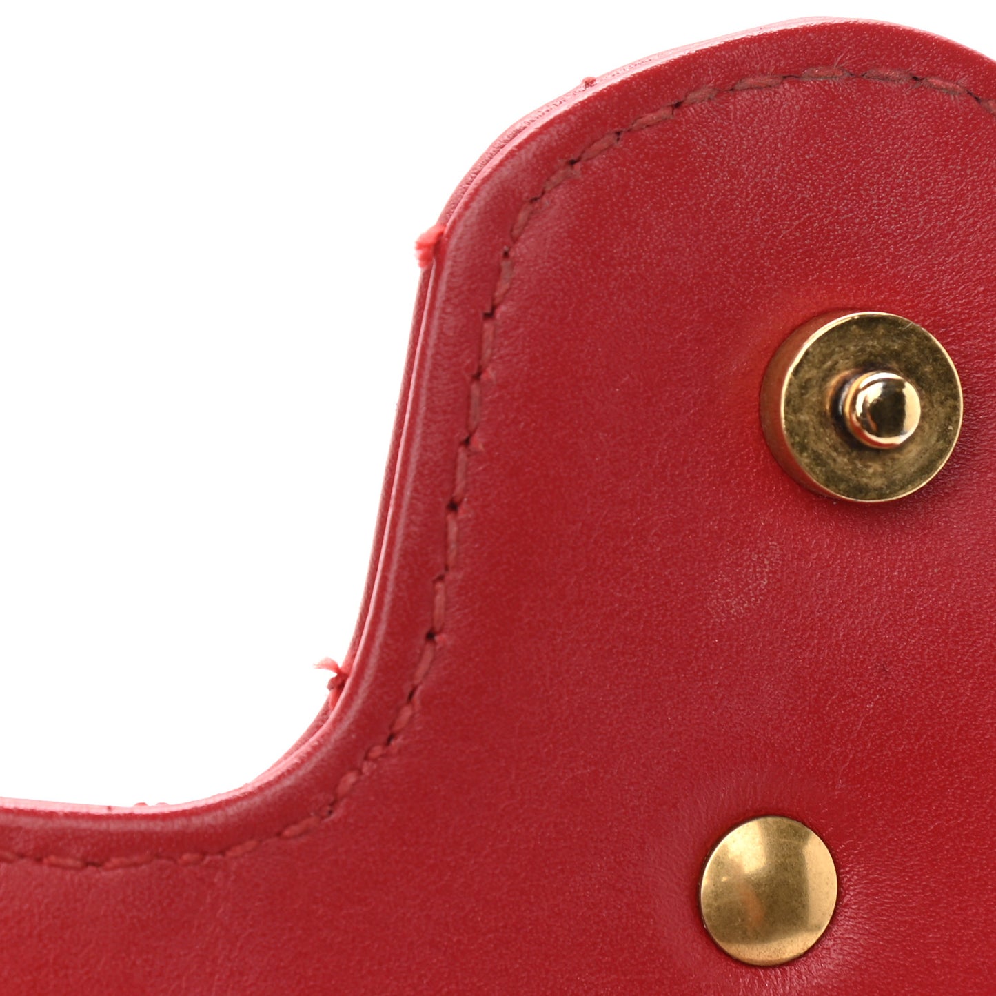 Calfskin Matelasse Super Mini GG Marmont Shoulder Bag Hibiscus Red