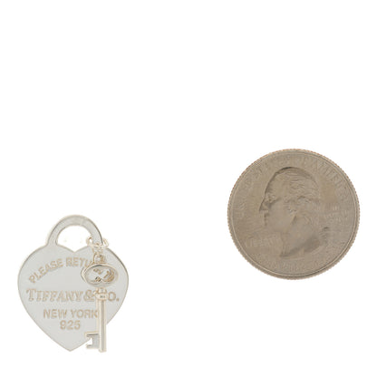 Tiffany Sterling Silver Return to Tiffany Heart Tag Key Charm 2 of 3