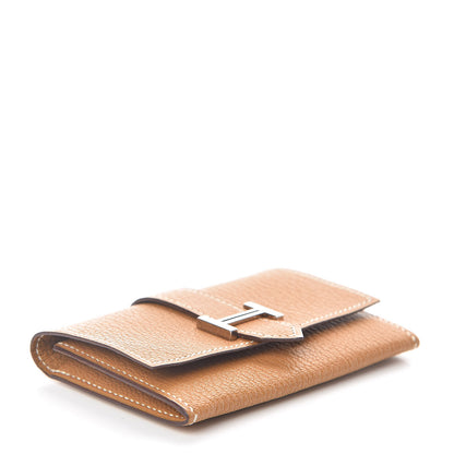 Hermes Chevre Mysore Bearn Card Case Wallet Sable 4 of 8