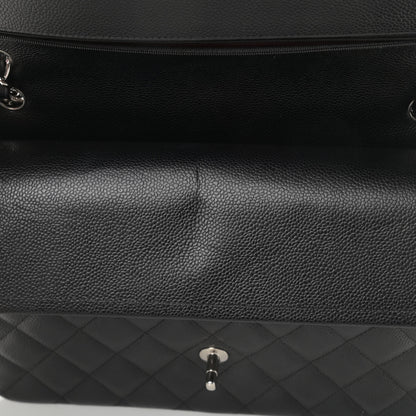 Chanel Caviar Quilted Jumbo Double Flap Black 11 of 16