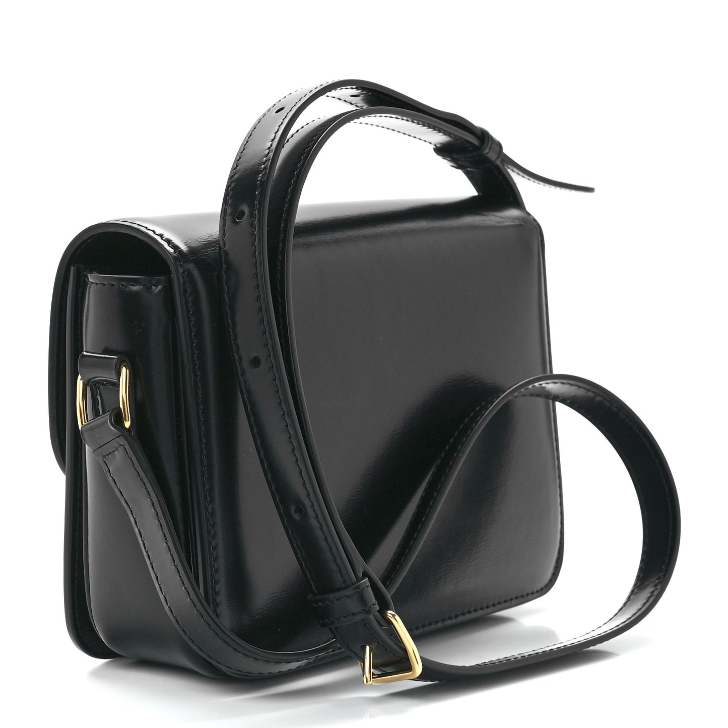 Shiny Calfskin Teen Triomphe Black