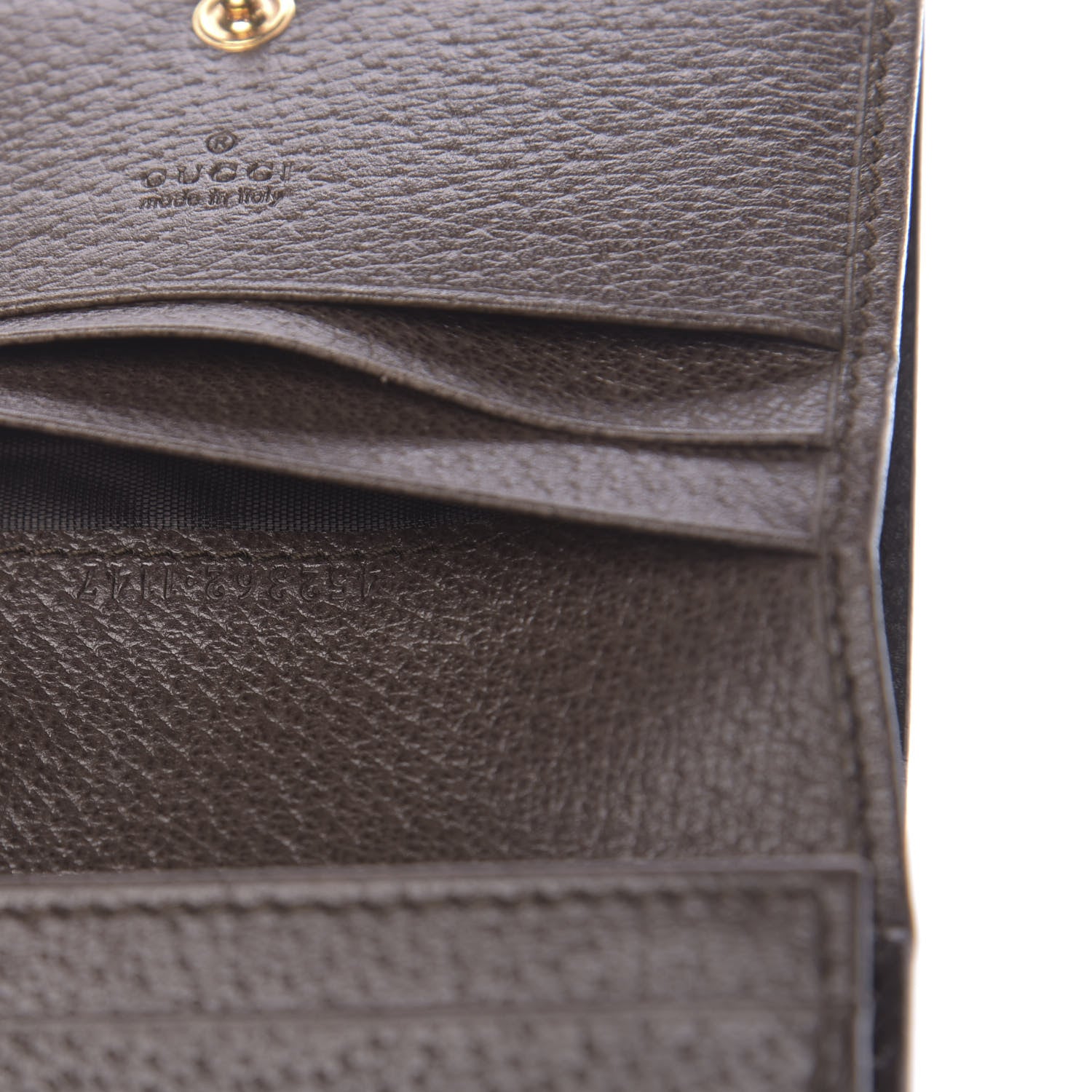 Gucci GG Supreme Monogram Bengal Card Case Beige Pink 7 of 11