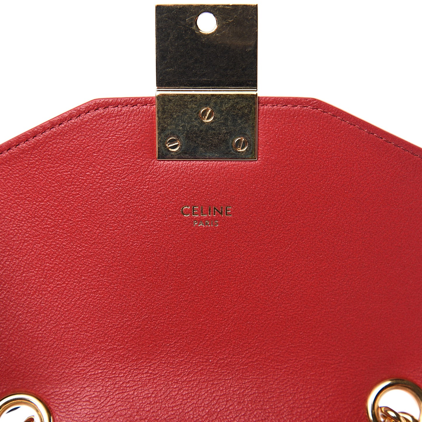 Shiny Calfskin Small C Bag Red