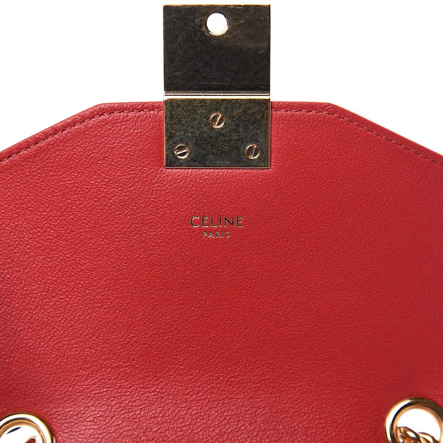 Celine Shiny Calfskin Small C Bag Red 5 of 9