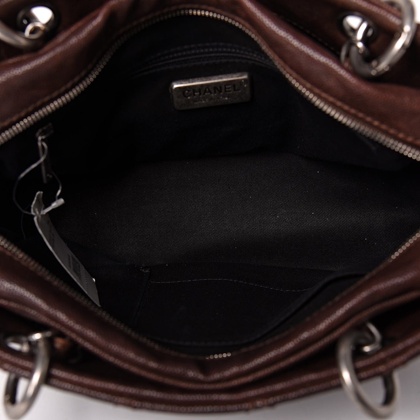 Distressed Caviar Outdoor Ligne Tote Brown