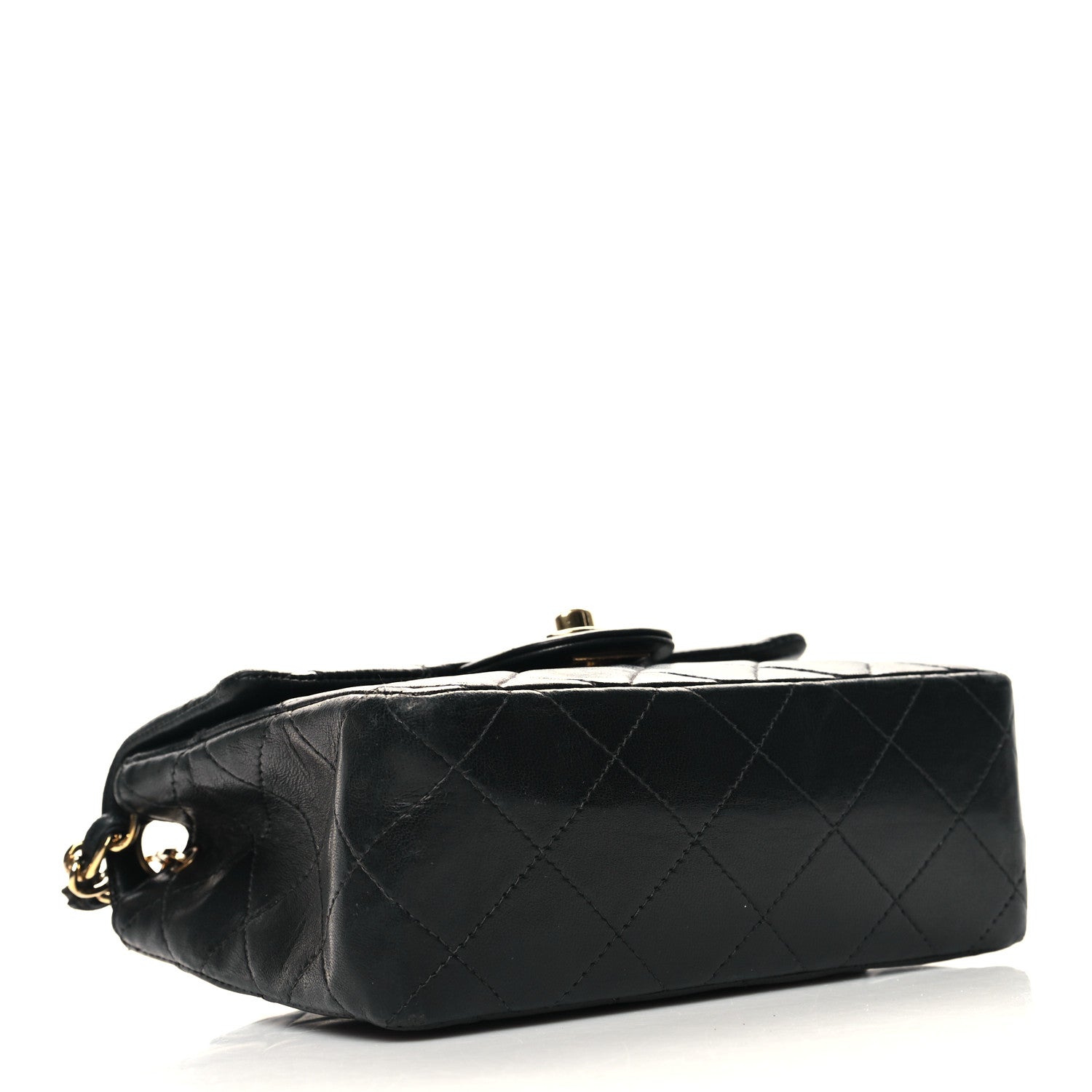 Chanel Lambskin Quilted Mini Square Flap Bag Black 4 of 13