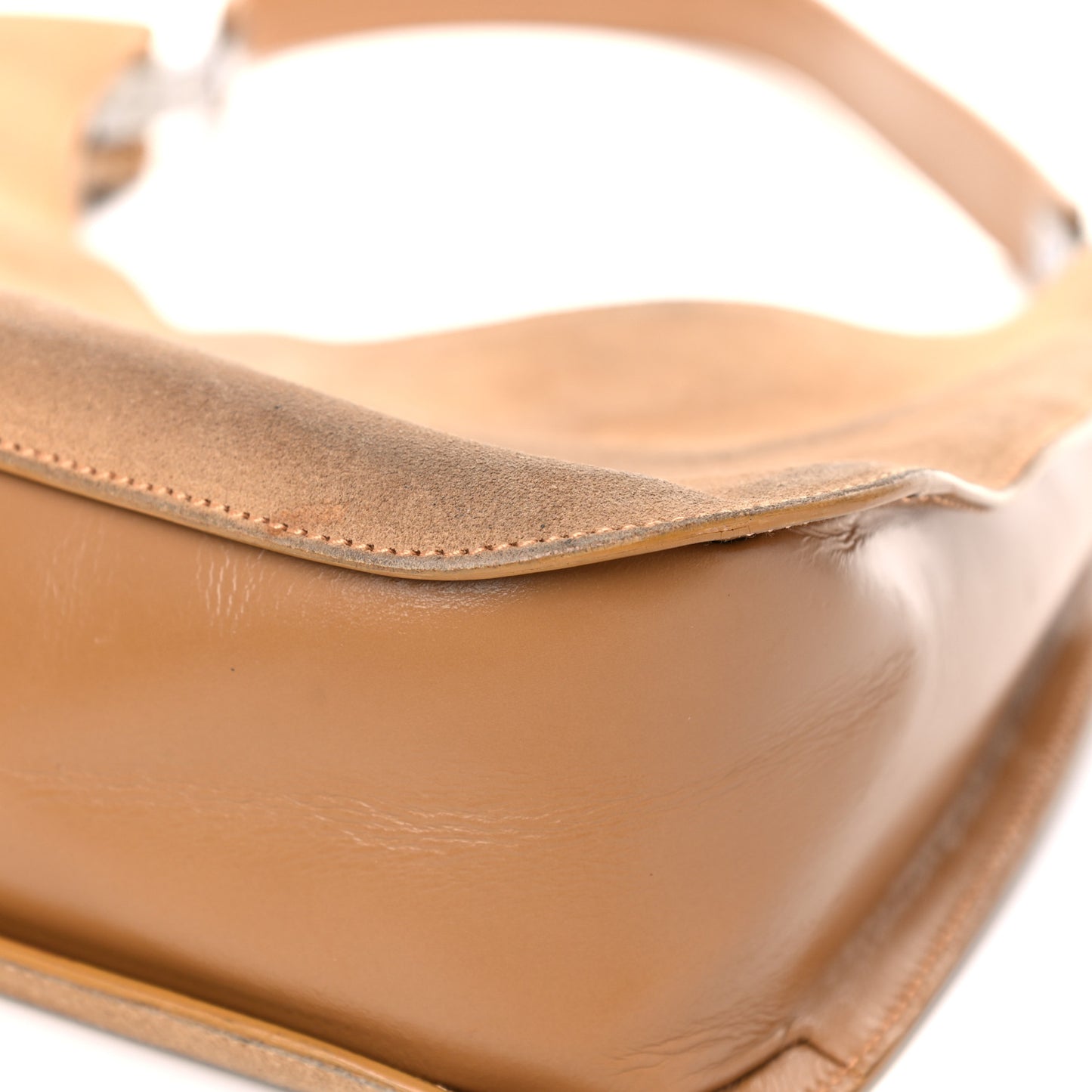 Suede Small Hobo Light Brown