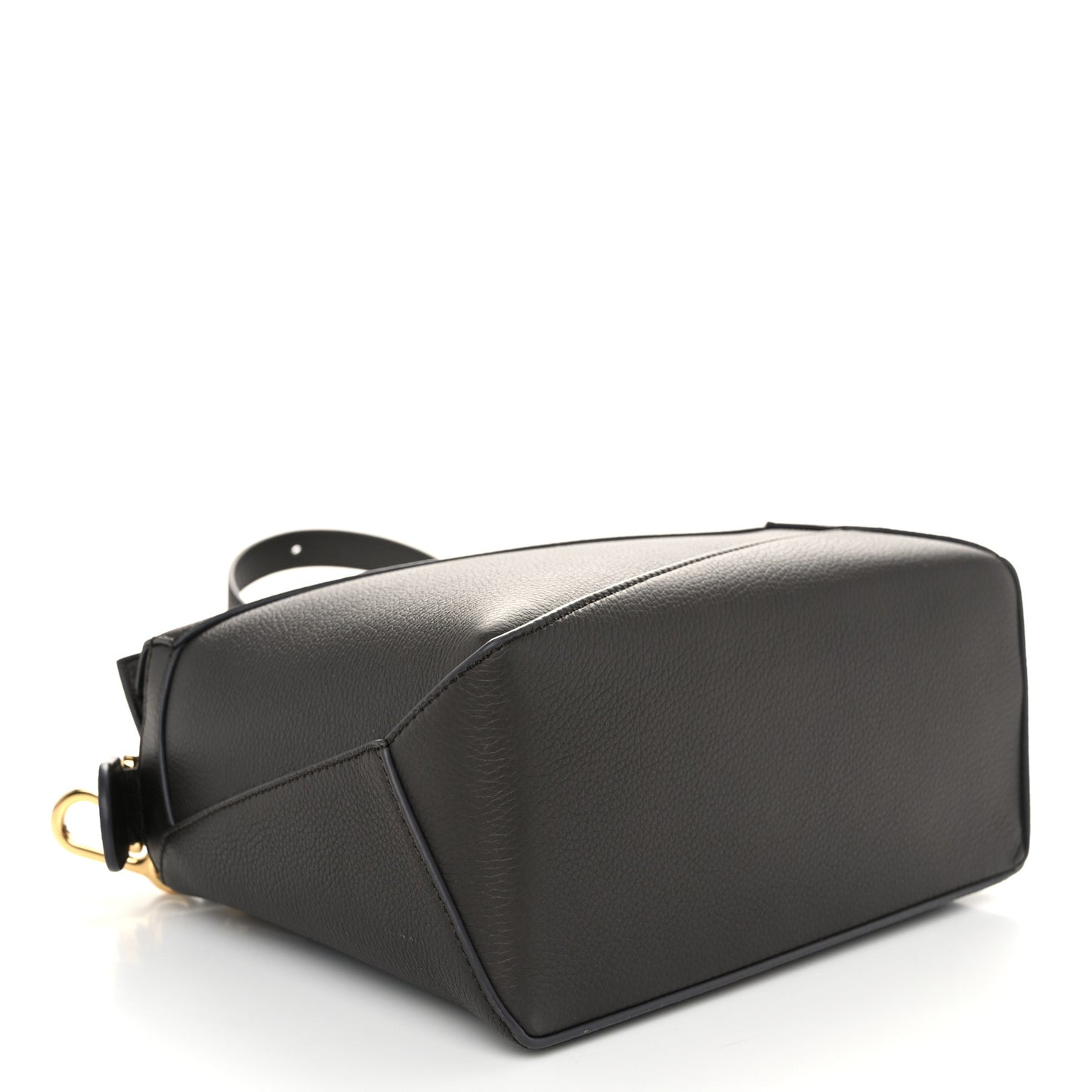 Soft Grained Calfskin Small Puzzle Edge Bag Dark Grey