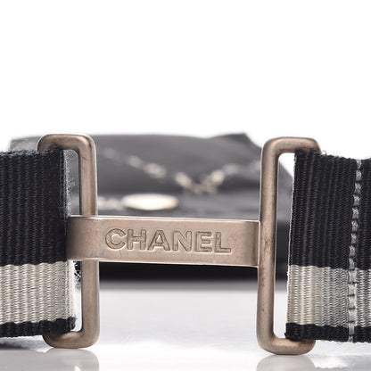 Chanel Nylon Travel Ligne Waist Belt Bag Black 8 of 8