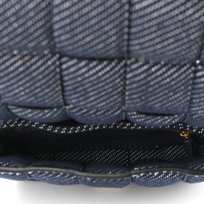 Bottega Veneta Denim Maxi Intrecciato Padded Cassette High Frequency Crossbody Bag Indigo 5 of 9