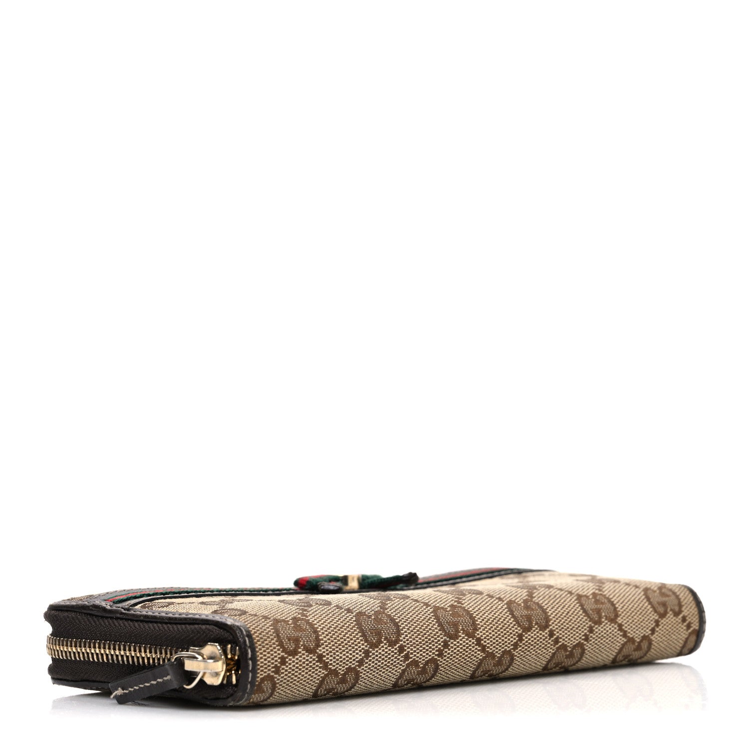 Gucci Monogram Mayfair Zip Around Wallet Dark Brown 4 of 7