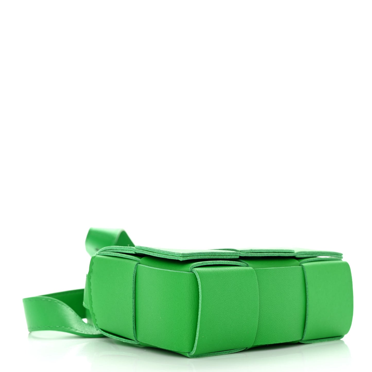 Lambskin Maxi Intrecciato Extra Mini Cassette Crossbody Bag Parakeet