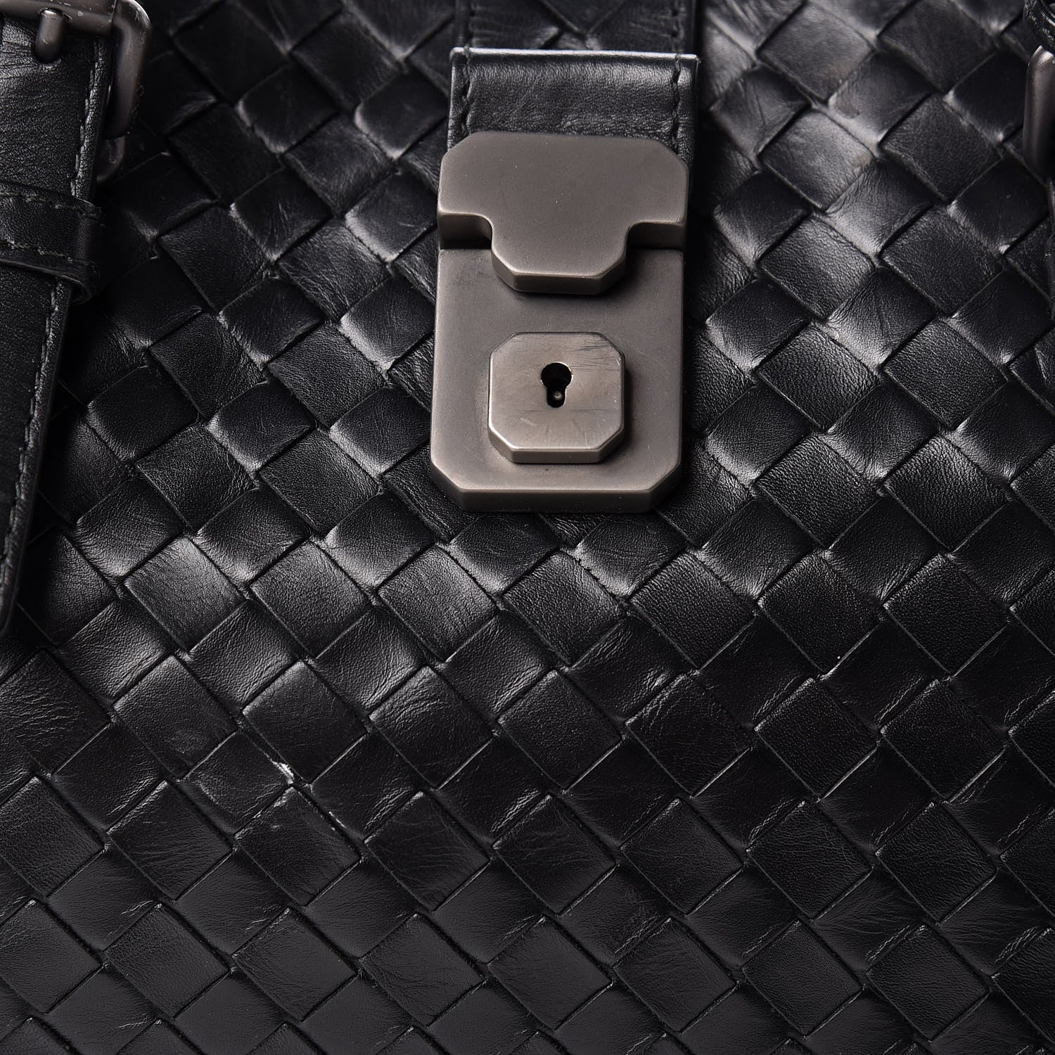 Bottega Veneta Light Calf Intrecciato Small Roma Black 9 of 12