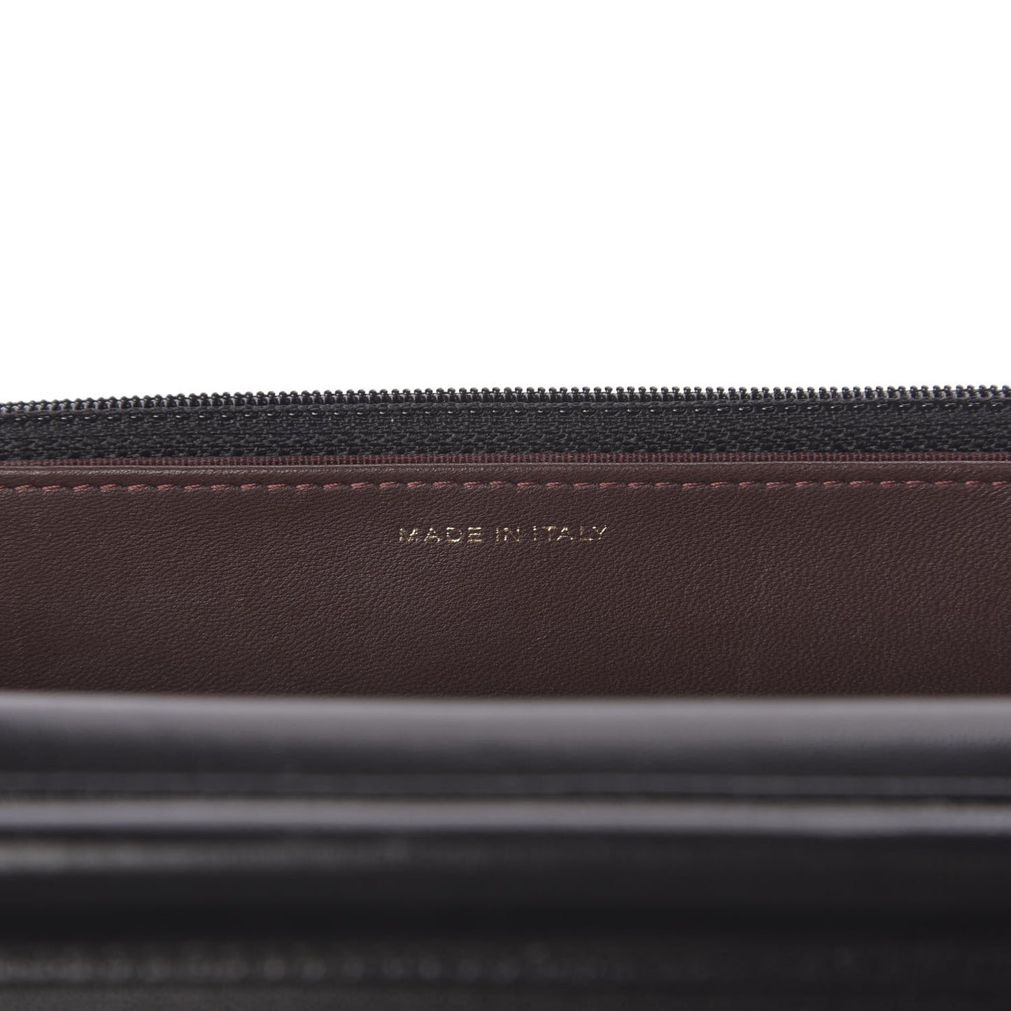 Lambskin Quilted Wallet On Chain WOC Black