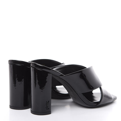 Saint Laurent Patent LouLou 95 Mule Sandals 36 Black 4 of 10