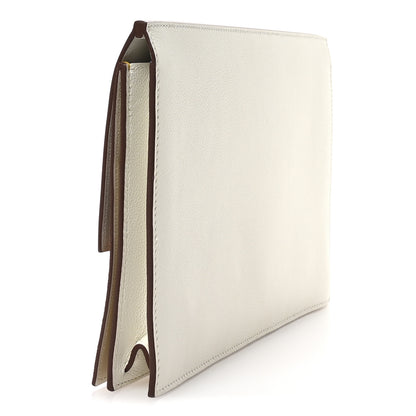 Hermes Evercolor Veau Grizzly Multiplis Clutch Beton Sesame Jaune Ambre 3 of 7