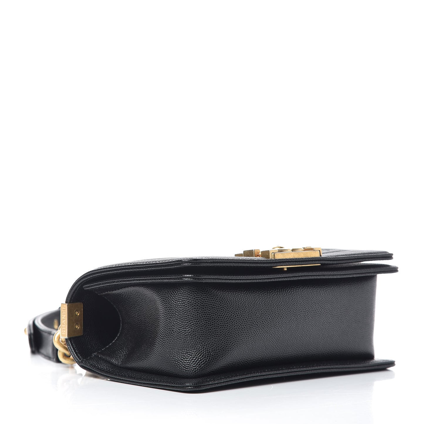 Caviar Quilted Small Boy Flap Black