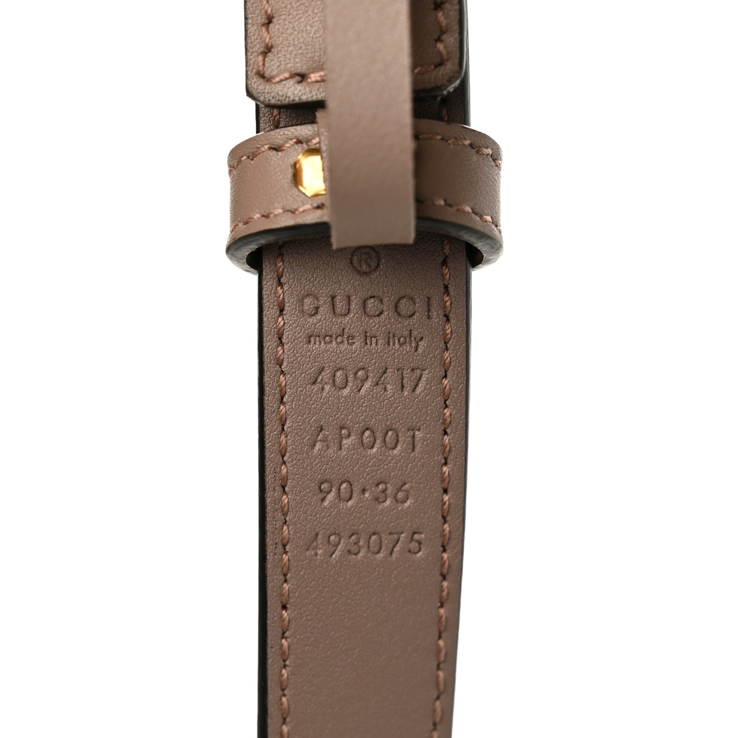 Calfskin Double G 20mm Belt 90 36 Porcelain Rose