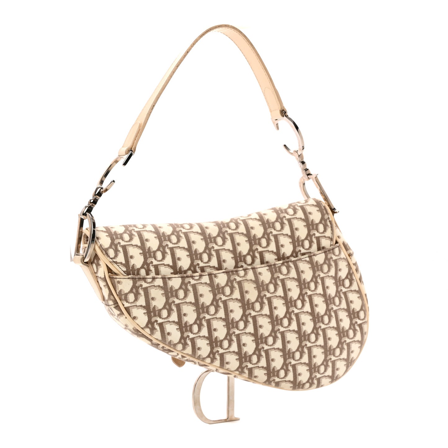 Monogram Vintage Flowers Saddle Bag Beige