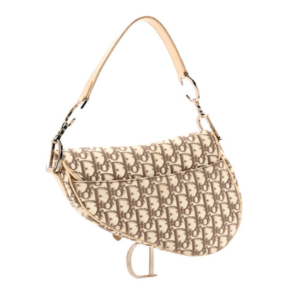 Christian Dior Monogram Vintage Flowers Saddle Bag Beige 3 of 24