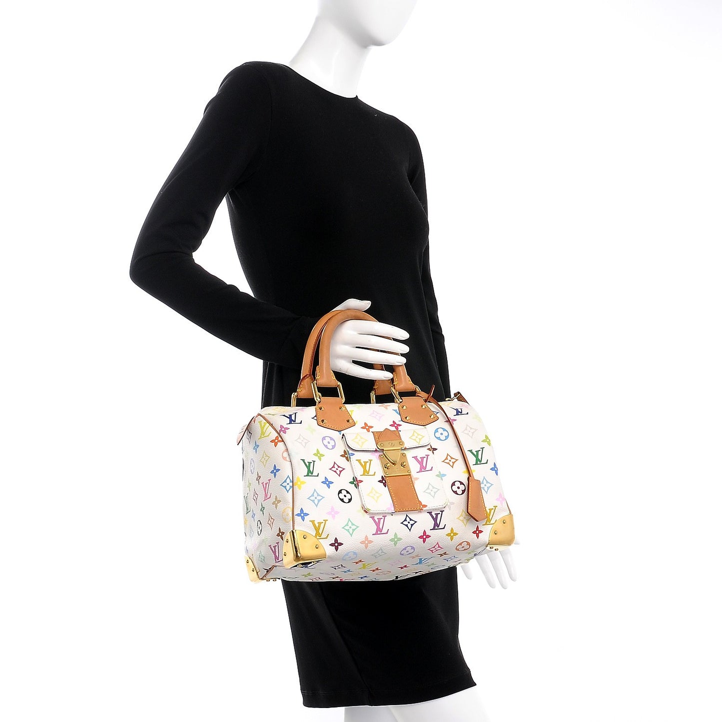 Monogram Multicolor Speedy 30 White