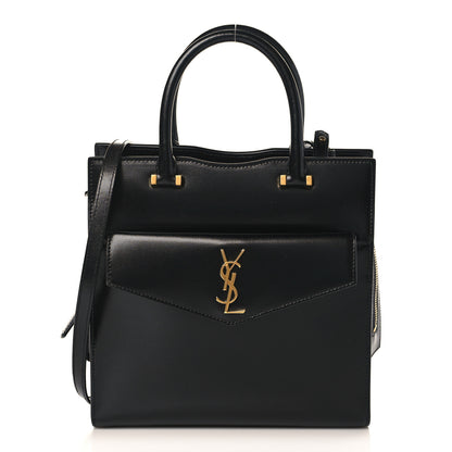 Saint Laurent Grain De Poudre Small Uptown Tote Black 1 of 9