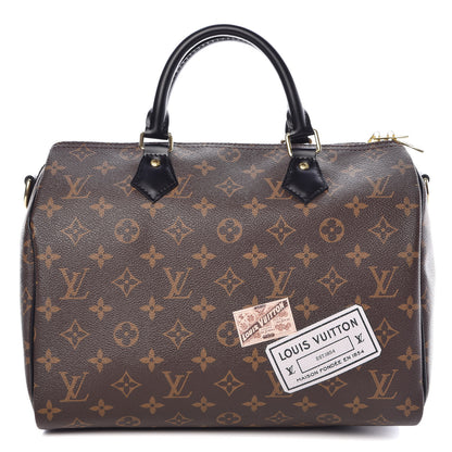 Louis Vuitton Monogram My World Tour Speedy Bandouliere 30 Black 1 of 9