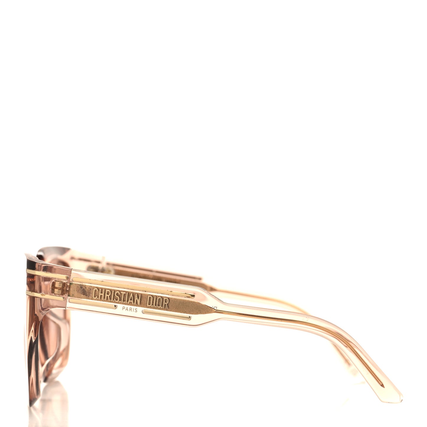 Acetate Diorsignature S10F Square Sunglasses Transparent Pink