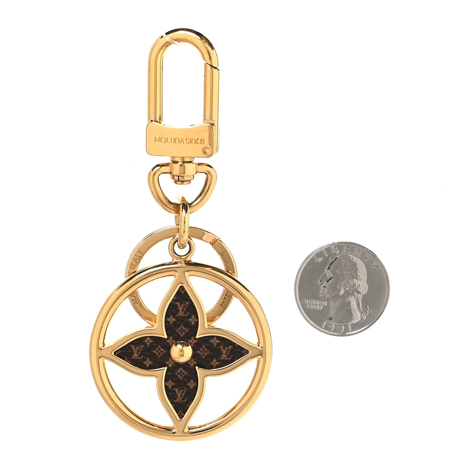 Louis Vuitton Monogram Puzzle Flower Bag Charm Key Holder 2 of 4