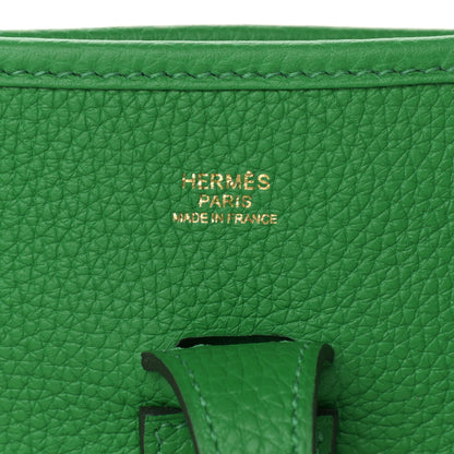 Hermes Taurillon Clemence Evelyne III PM Bambou 6 of 9
