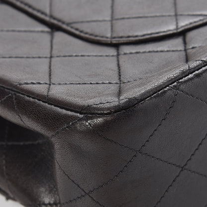 Chanel Lambskin Quilted Medium Double Flap Black 12 of 13