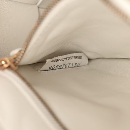 Bottega Veneta Grained Calfskin Maxi Intrecciato Cassette Crossbody Bag White 7 of 11
