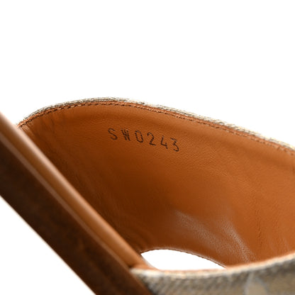 Louis Vuitton Monoglam Lock It Flat Mule 36.5 Gold 9 of 9