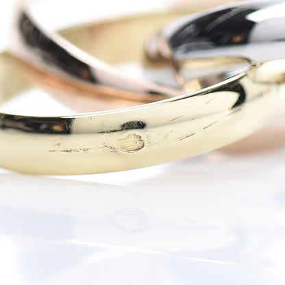 Cartier 18K Pink Yellow White Gold Classic Les Must De Trinity Ring 48 4.5 6 of 6