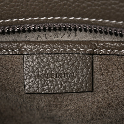 Celine Drummed Calfskin Nano Luggage Souris 6 of 10